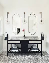 The mirror hangs over an accent table in my guest bedroom and looks lovely. Four Leaf Clover Cement Pattern In Charming Oakwood Residence By Z Interiors Bathroom San Francisco By Cle Tile Houzz