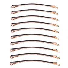 Always insert the bobby pin into your hair with the ridge side. Loneedy Packung Mit 10 Gebogenen Jumbo Bobby Pins Haarspangen Grau Amazon De Beauty