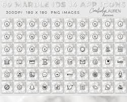60 Marble Ios 14 App Icons Ios 14 App Icons Marble App Etsy App Icon Icon App