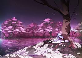 Check spelling or type a new query. Asakura Masatoki Barefoot Cherry Blossoms Flowers Hat Landscape Night Petals Pink Hair Saigyouji Yuyuko Scenic Short Hair Stars Touhou Tree Water Konachan Com Konachan Com Anime Wallpapers