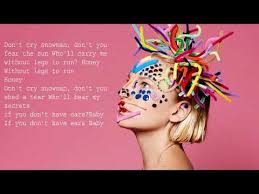 For years i've roamed these empty halls why have a ballroom with no balls? Sia Snowman Lyrics Youtube