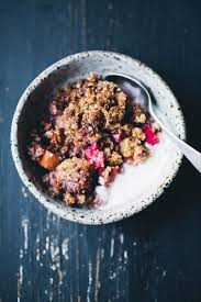 Green Kitchen Stories Rhubarb Strawberry Quinoa Crumble Rhubarb Recipes Recipes Food