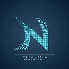 N letter design vector lines vector. Erstellen Sie Buchstaben N Logo Design Vorlage Kostenlose Vektor