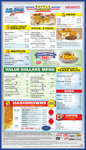 Waffle House Menu Waffle House