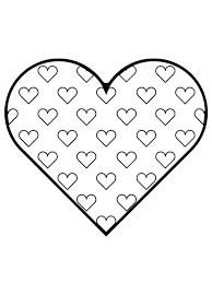 Zoek je een hartjes kleurplaat? Heart With Hearts Color Page 1001coloring Com