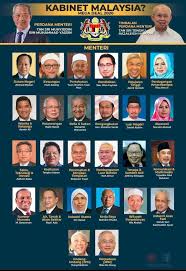 Senarai menteri kabinet malaysia adalah: Najib Dan Tun M Dilantik Menteri Kabinet Baru