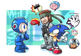 Solid Snake And Sonic Give Mega Man Some Advice For Super Smash Bros Super Smash Bros Memes Super Smash Bros Brawl Smash Bros Funny