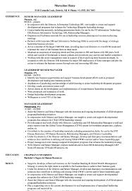 Manager Leadership Resume Samples Velvet Jobs