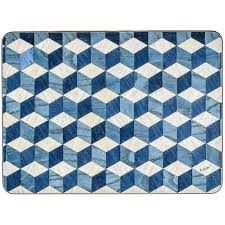 6 Large Blue Placemats Large Place Mats Blue Tablemats Melamine Liked On Polyvore Featuring Home Kitch Blue Placemats Modern Placemats Coloring Placemats
