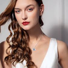 YFN Jewelry Sterling Silver Heart Crystal Angel Wing Pendant Necklace for Women