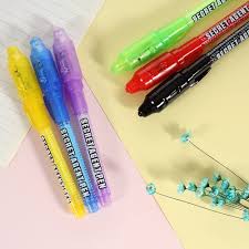Amazon Com Invisible Ink Pen Maleden Upgraded Spy Pen Invisible Ink Pen With Uv Light Magic Marker For Secret Message And Kids Halloween Goodies Bags Toy 6pcs Office Products