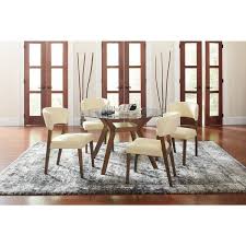 The dining table in this set is made from acacia wood and measures just over 70 inches long and 35 inches wide. Our Best Dining Room Bar Furniture Deals Round Dining Table Sets Glass Top Dining Table Glass Round Dining Table