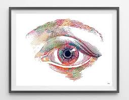 Human Eye Anatomy Art Print Optometry Watercolor Poster Etsy Anatomy Art Medical Art Art Prints