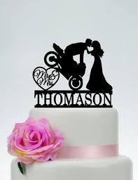 Motorcycle Wedding Cake Toppermr And Mrs Cake Toppergroom On Etsy Wedding Cake Toppers Motorcycle Motorcycle Wedding Wedding Topper