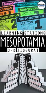Ancient Mesopotamia Learning Stations 3d Ziggurat Mesopotamia Activities Learning Stations Ancient Mesopotamia Mesopotamia