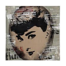 Hepburn Printed Linen Wall Art