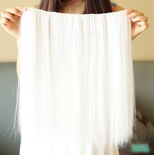 Rinboool white hair extensions clip in, 22 inch 10 pcs long straight colored, for kids girls full shine weft hair extensions human hair blonde sew in hair extensions color 1000 white blonde. Soowee 42cm Synthetic Red White Hair Straight Clip In Hair Extensions Cosplay Hairpiece Party Hair For Women Clip In Hair Clip In Hair Extensionsclip Ins Aliexpress