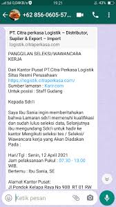 Through the dynamics of a long journey, with staff and employment experts in their field, pt. Ada Yang Sama Nggak Dapet Panggilan Interview Via Whatsapp Seperti Ini Glints Community