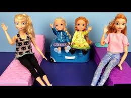 At The Hotel Elsa And Anna Toddlers Unpacking Bedtime Vacation Trip Bath Youtube Barbie Family Disney Character Outfits American Girl Doll House
