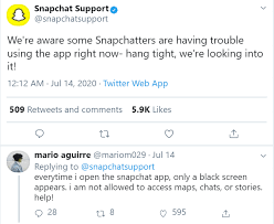Jun 28, 2021 · original article: Snapchat Black Screen Error How To Fix Snapchat S Camera Issue