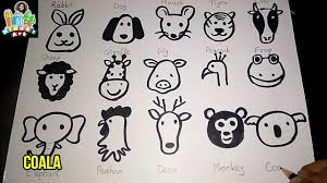 This group it for you! Easy Drawing Of Zoo Animals Zoo Animals In Black And White Youtube