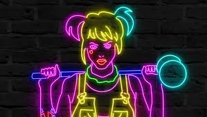 Customize and personalise your desktop, mobile phone and tablet with these free wallpapers! 1360x768 Birds Of Prey Neon Poster Desktop Laptop Hd Wallpaper Hd Movies 4k Wallpapers Images Photos And Background Wallpapers Den