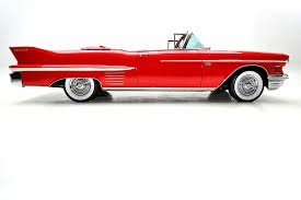 Hd Wallpaper 1958 Cadillac Cars Classic Convertible Red Series 62 Wallpaper Flare