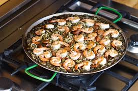 Bon Appetempt Black Paella With Squid And Shrimp Paella Delicious Dinner Recipes Seafood Recipes