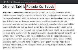 ruyada kiz bebek diyanet tabiri bebek iliskiler isaretler