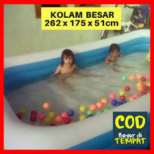 Untuk koleksi kolam renangnya dibuat dari bahan berkualitas. Jual Kolam Renang Anak Kotak Bestway 54006 Shopee Indonesia