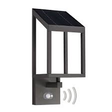 lucande timeo led buitenwandlamp op zonne energie zonne energie led buitenverlichting
