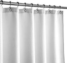 Get it as soon as fri, jun 11. Amazon Com Waffle Weave Fabric Shower Curtain Hotel Spa Luxury Waffle Shower Curtains For Bathroom Water Repellent White Pique Pattern 71 X 72 Inches Decorative Bathroom Curtain Home Kitchen