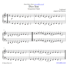 Dies Irae Day Of Wrath A Traditional Gregorian Plainchant Formerly Used In The Requiem Mass Sheet Music