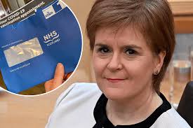 Nicola Sturgeon gets NHS vaccine letter as she jokes it 'softens the blow  of being 50'