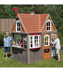 Cabane montée sur pilotis, avec toboggan ou simple maisonnette, à vous de choisir ! Grande Cabane De Jardin Pour Enfant En Bois Depliable Decome Store