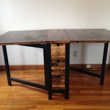 Ikea Norden Gateleg Table Goes Dark Ikea Hackers Norden Gateleg Table Woodworking Furniture Table Ikea Table Hack