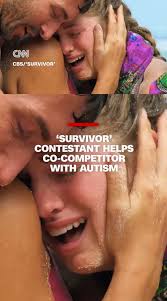 Survivor" contestant Eva Erickson told co-competitor Joe Hunter that she  has autism and sometimes goes through what she calls "episodes" when she's  overstimulated. This is the touching moment Hunter helped Erickson through