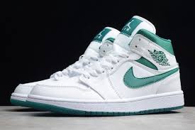 Air Jordan 1 Low White Black Mystic Green 2019 Air Jordan 1 Mid Mystic Green Cd6759 103 Air Jordans Jordans For Men Jordan 1 Mid