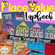 Place Value Lapbook Interactive Kit Place Value Chart Tpt