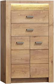 Individuelles wohnen mit sideboards nach maß. Mirjan24 Kommode Indiano I 06 Mit 2 Schubladen Anrichte Mehrzweckschrank Highboard Sideboard Wohnzimmer Schrank Esche Hell Ohne Beleuchtung Amazon De Kuche Haushalt