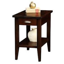 Leick Furniture Chocolate Cherry Finish Narrow End Table Kohls In 2020 End Tables With Drawers Chair Side Table Wood End Tables