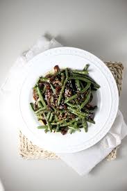 Easy Green Beans With Garlic Soy Sauce Teriyaki Sesame Seeds Recipe Green Beans Garlic Green Beans Easy Green Beans