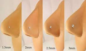 Nose Jewelry Size Chart Gauges And Sizes For Nose Rings Nose Jewelry Nose Piercing Stud Nose Piercing