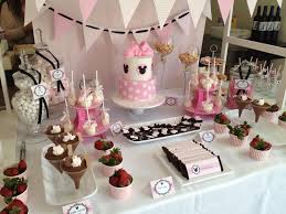 Minnie Mouse Dessert Table Dessert Table Birthday Minnie Birthday Party Minnie Mouse 1st Birthday