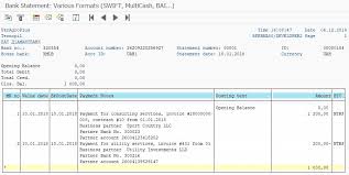 Bank Statement In Xml Format Sap Blogs