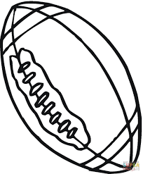 Rugby Ball Super Coloring Sports Coloring Pages Coloring Pages Printable Sports