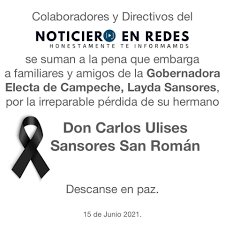 Así es la conmovedora carta que layda sansores le escribió a su hermano fallecido el hombre identificado como carlos ulises falleció en un hospital de. Noticiero En Redes Posts Facebook