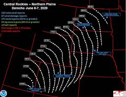 Hundreds of thousands of people in the area. Nws Storm Prediction Center On Twitter A Derecho Affected The Central Rockies And Northern Plains On Saturday 6 6 20 Derechos Are Very Rare For Parts Of Ut Wy Co In Fact Only