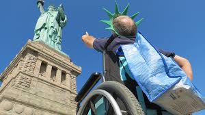 The statue of liberty poem as it is known, was written by emma lazarus and is named the new colossus. Physical Mobility Pedestal Statue Of Liberty National Monument U S National Park Service