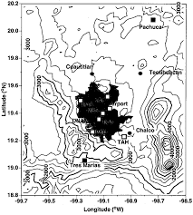 If you can't find something, try satellite map of mexico city, yandex map of mexico city, or from osm project: Topographic Map Of Mexico City And Its Surroundings Showing Locations Download Scientific Diagram